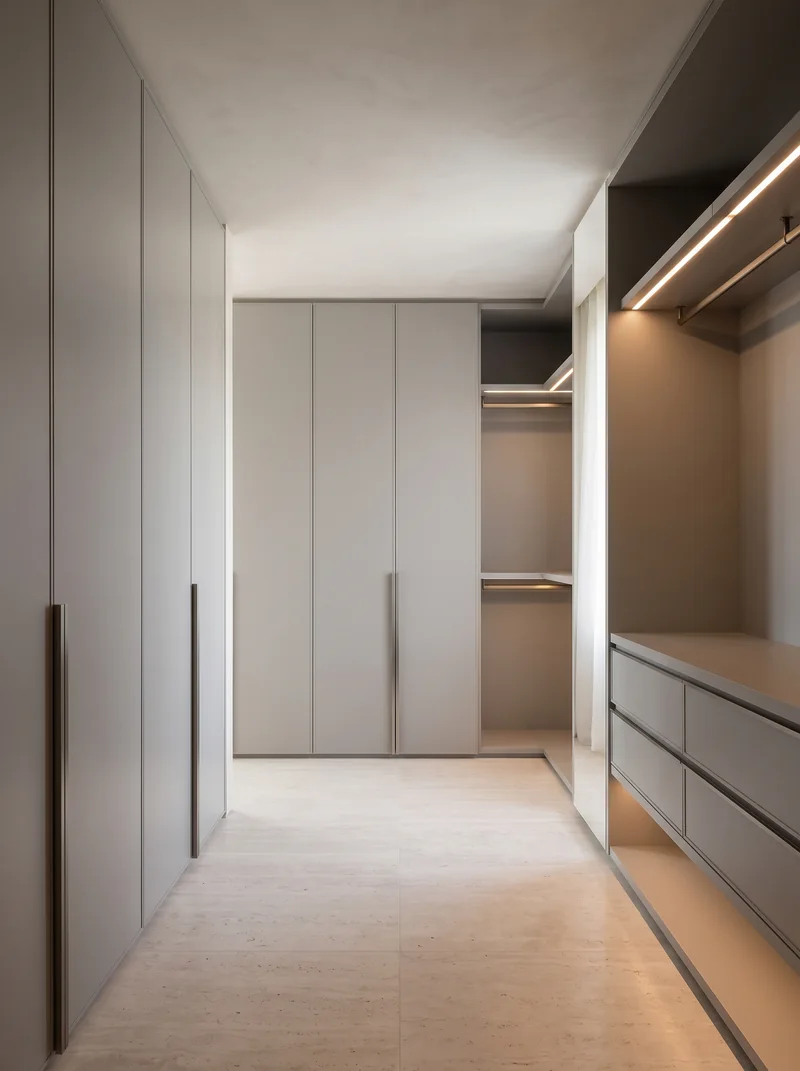 Alpaca Grey Beige bespoke cabinetry and architectural interior application
