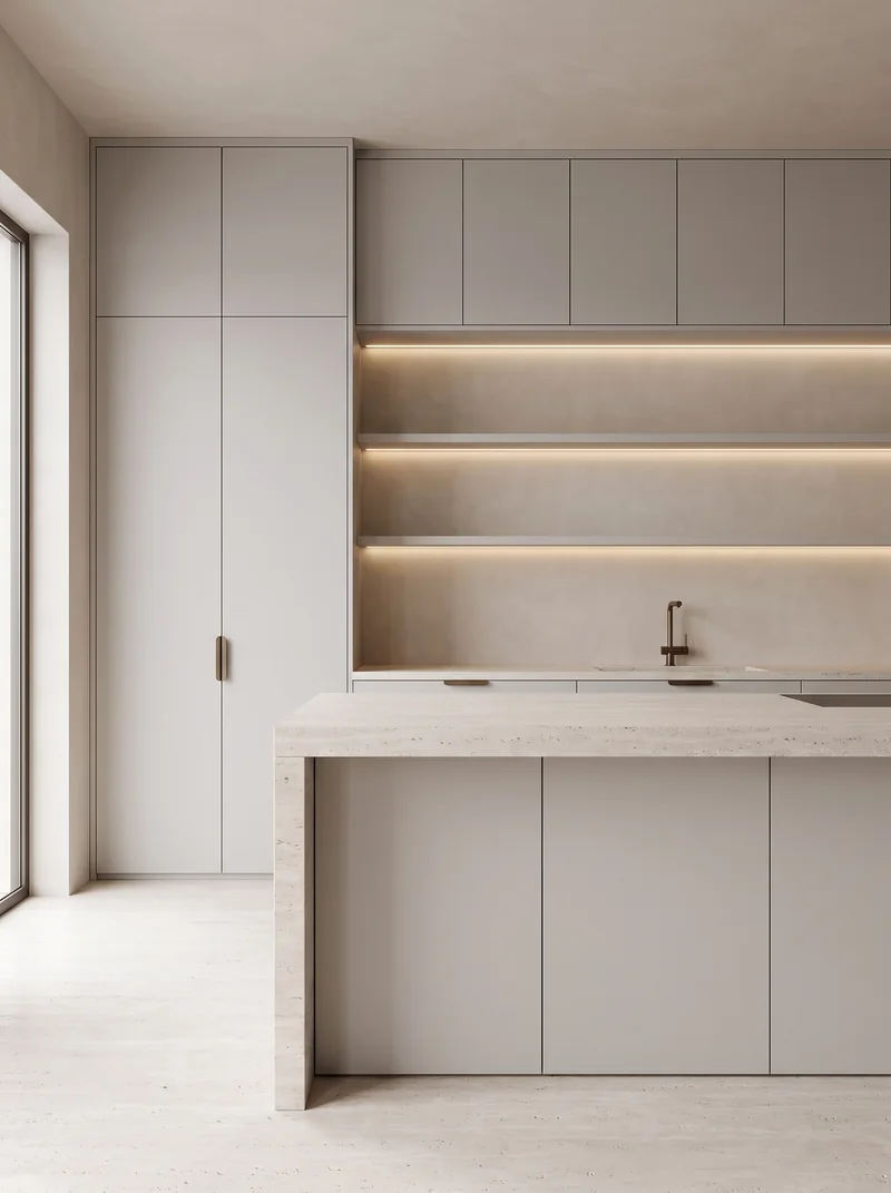 Beige 318 bespoke cabinetry and architectural interior application