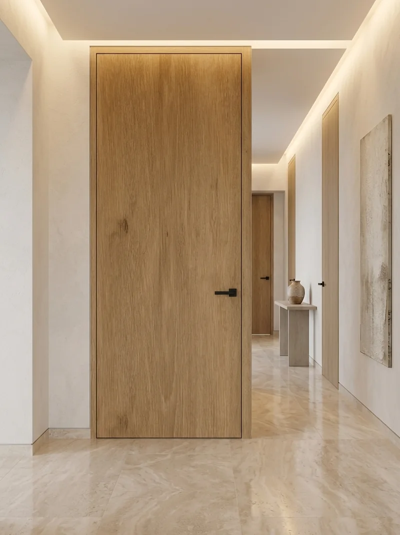 Canyon Atlantic Oak minimalist luxury villa flush interior door application