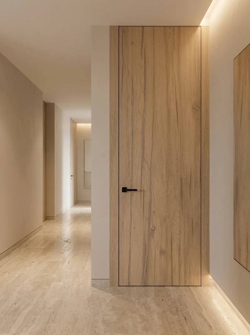 Canyon Flagstaff Oak Soft 408 minimalist luxury villa flush interior door application