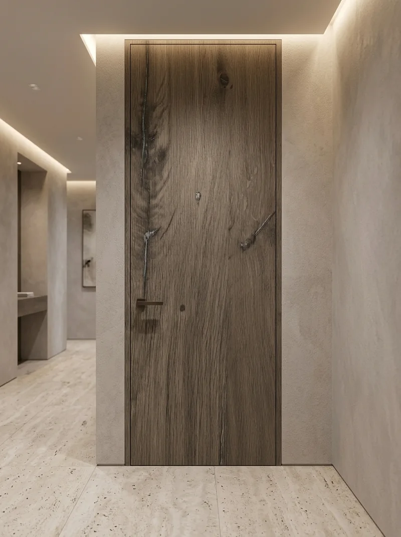 Canyon Flagstaff Oak Soft 409 minimalist luxury villa flush interior door application