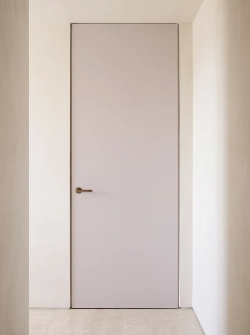 Cappuccino 303 minimalist luxury flush interior door application