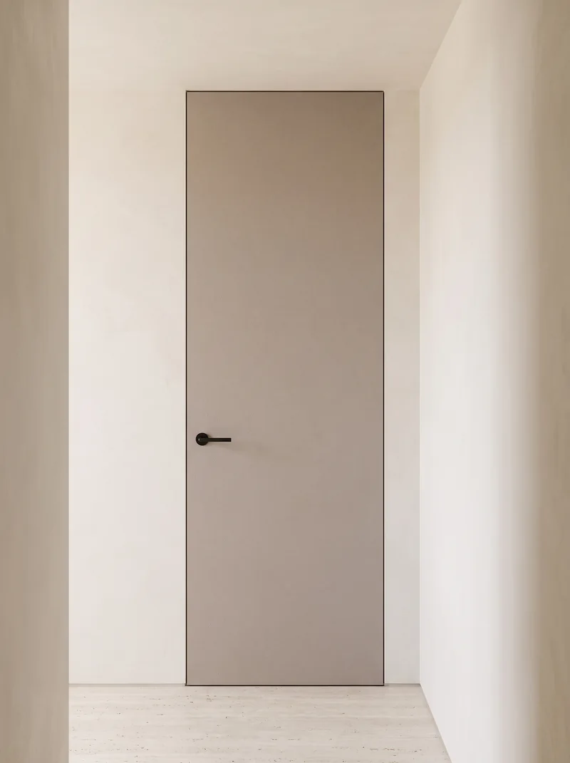 Cocoa minimalist luxury flush interior door application