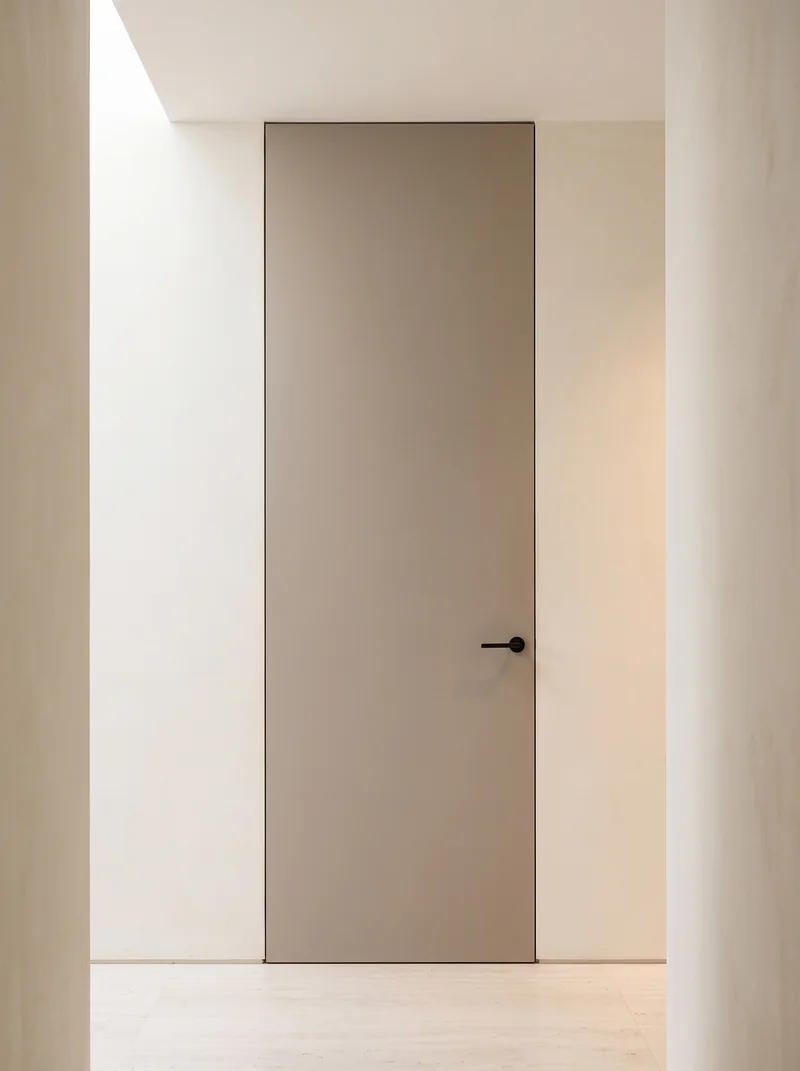 Latté 505 minimalist luxury flush interior door application