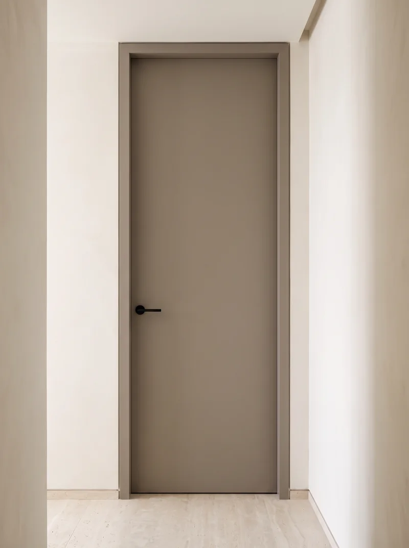 Sand Yellow minimalist luxury flush interior door application