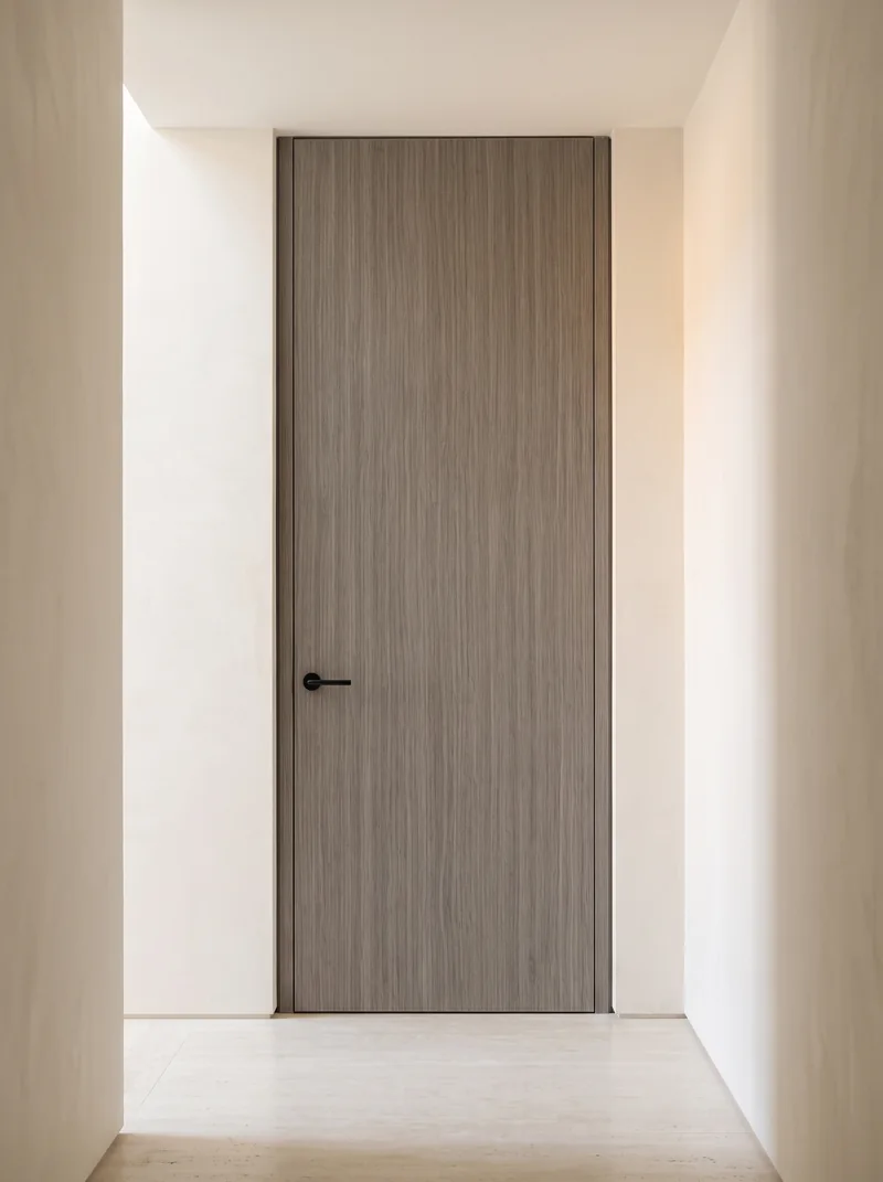 Valencia minimalist luxury villa flush interior door application