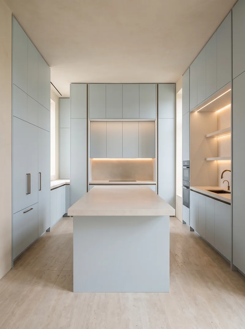 Wolfram Green bespoke cabinetry and architectural interior application